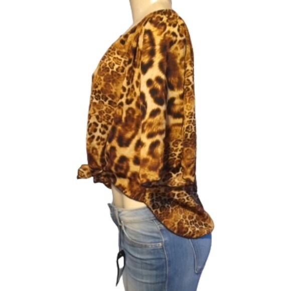 Leopard Crop Top L - Picture 3 of 7